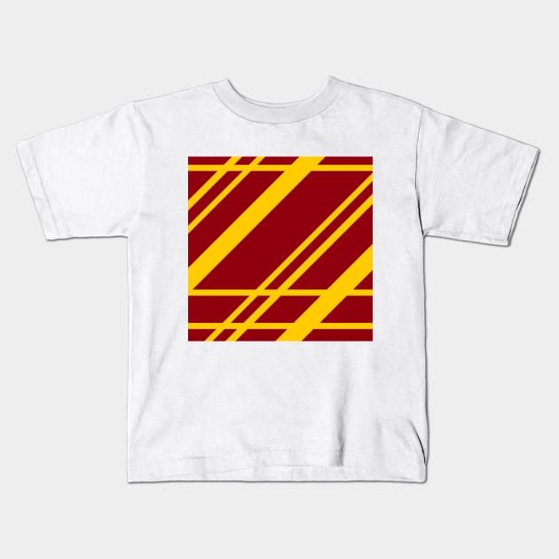 Red Gold Kids T-Shirt by PSCSCo